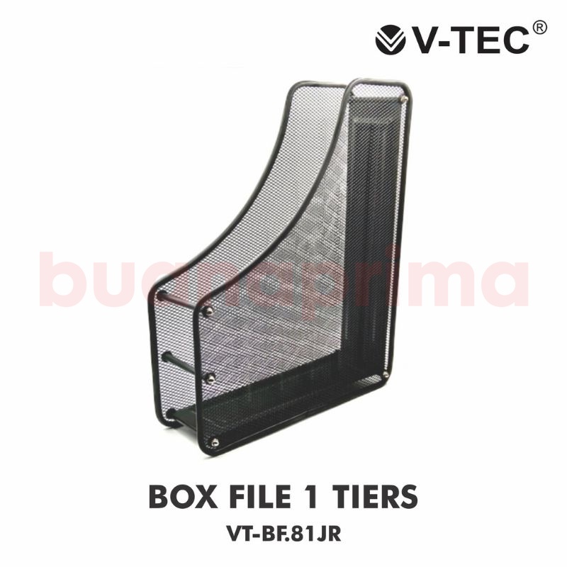 Jual Box File Besi Jaring 1 2 3 Ruang V Tec Folio Tempat Arsip Hitam