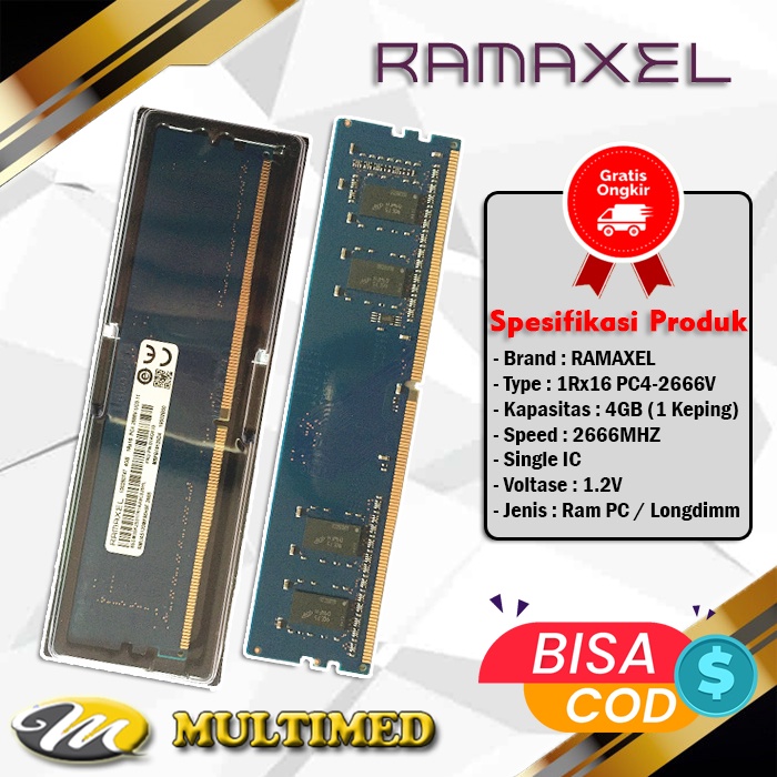 Jual Memory Ram Pc Ddr Gb Longdimm Ramaxel Pc V Shopee Indonesia