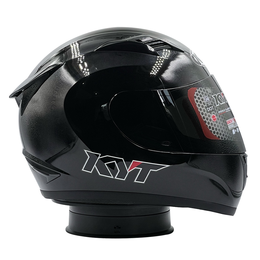 Jual Helm Full Face KYT R10 Solid Black Shopee Indonesia