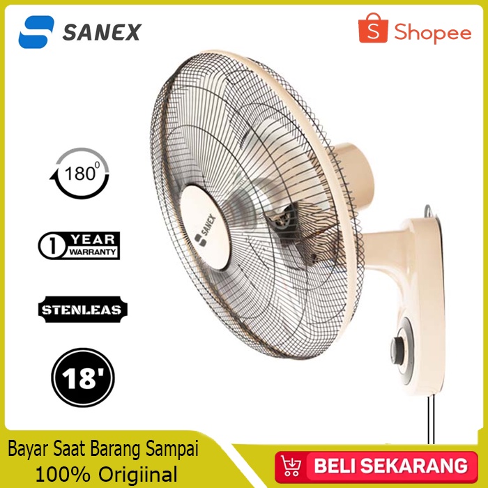 Jual Kipas Angin Dinding Baling Baling Besi Sanex Fw Ukuran