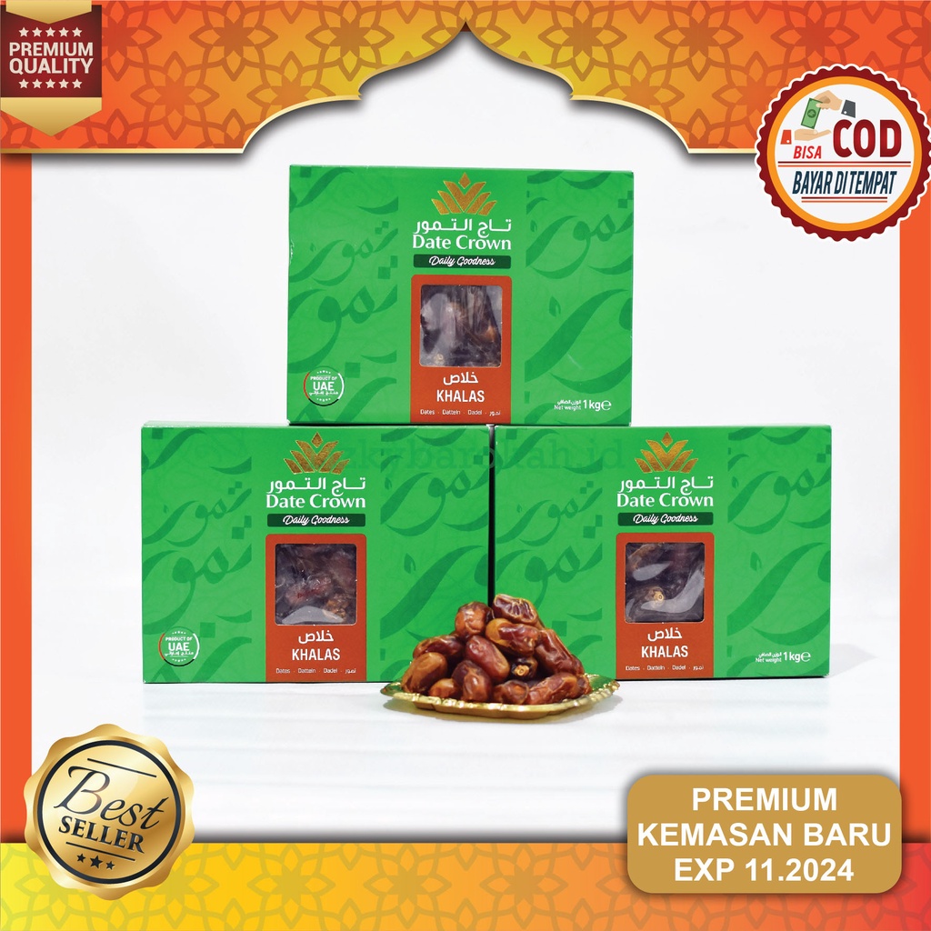 Jual Kurma Date Crown Khalas Kg Premium Korma Kholas Premium Kg Bisa