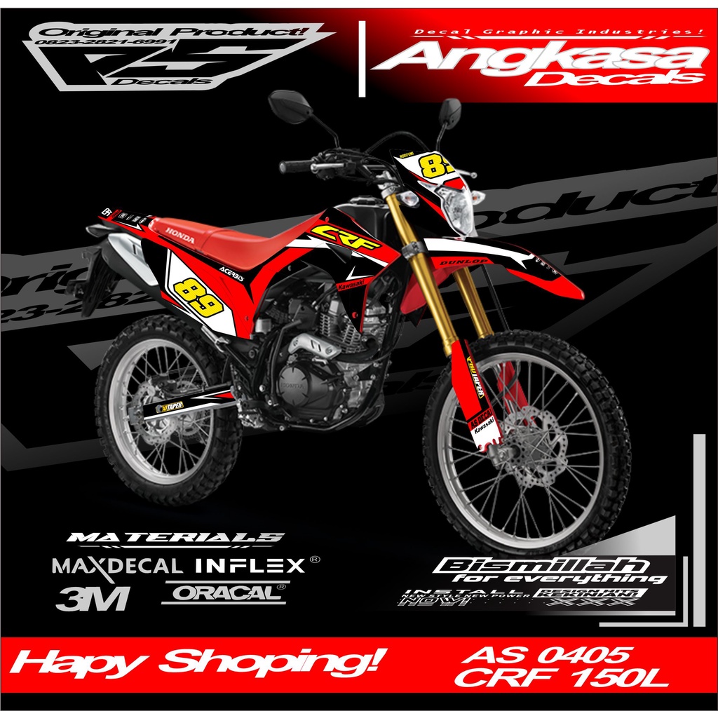 Jual 0405 DECALS STIKER FULLBODY CUSTOM MOTOR CRF 150L List Variasi