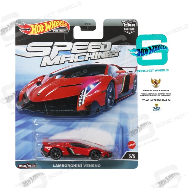 Jual Hot Wheels Lamborghini Veneno Speed Machines Shopee Indonesia