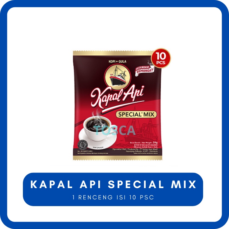 Jual Kopi Kapal Api Special Mix 1 Renceng 10Bks X 24g Shopee Indonesia