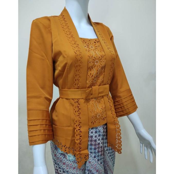 Jual Atasan Kebaya Encim Modern Kutu Baru Lengan Panjang Shopee Indonesia