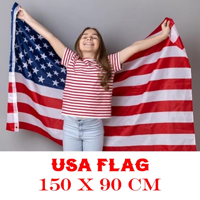 Jual Bendera Amerika Usa Flag Ukuran Besar Shopee Indonesia