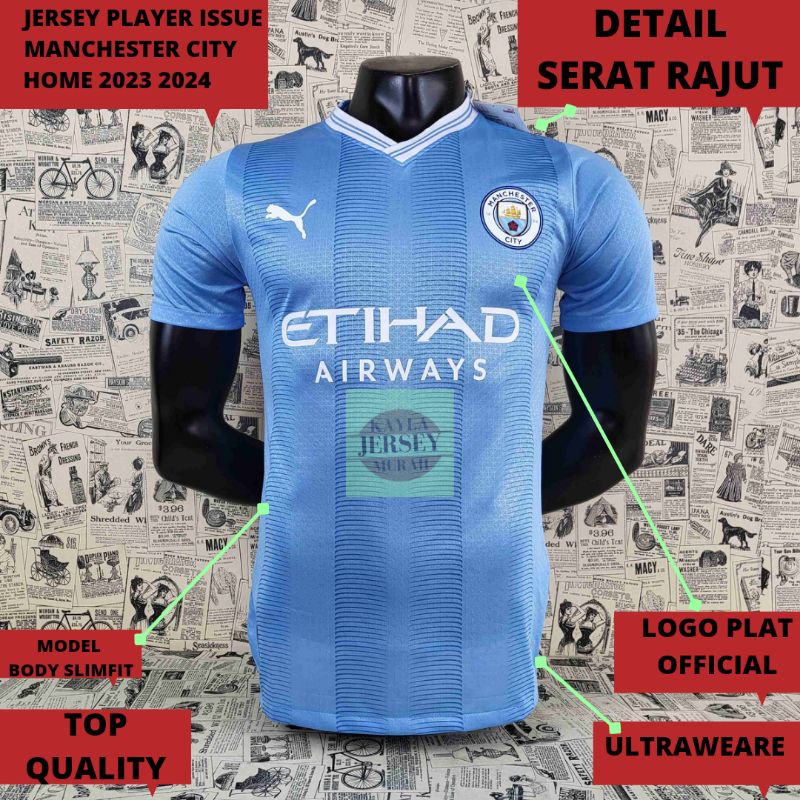 Jual Jersey Bola Player Issue City Home Ultraweare Top