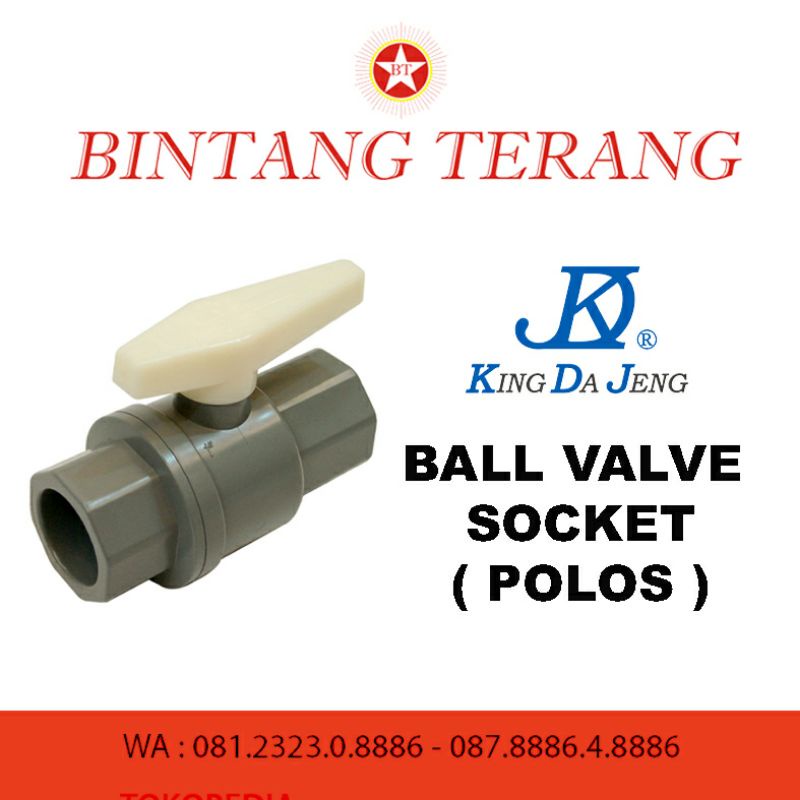 Jual Ball Valve Kdj Ballvalve Socket King Da Jeng Stop Kran