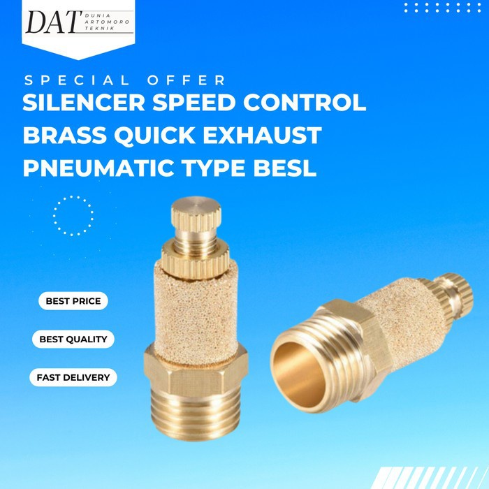 Jual Besl Fitting Silencer Speed Control Exhaust Pneumatic Inch