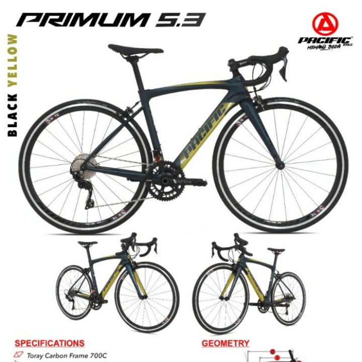 Jual Roadbike C Pacific Primum Frame Carbon Full Shimano