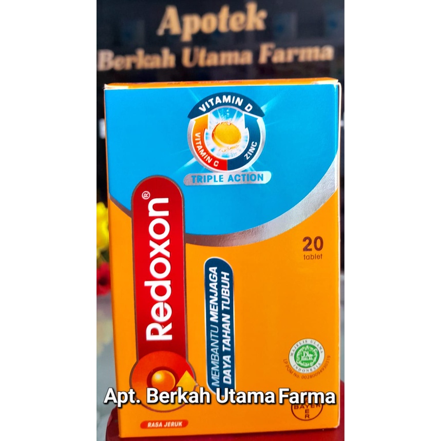 Jual Redoxon Triple Action Effervescent Box Isi 20 Tablet Daya Tahan