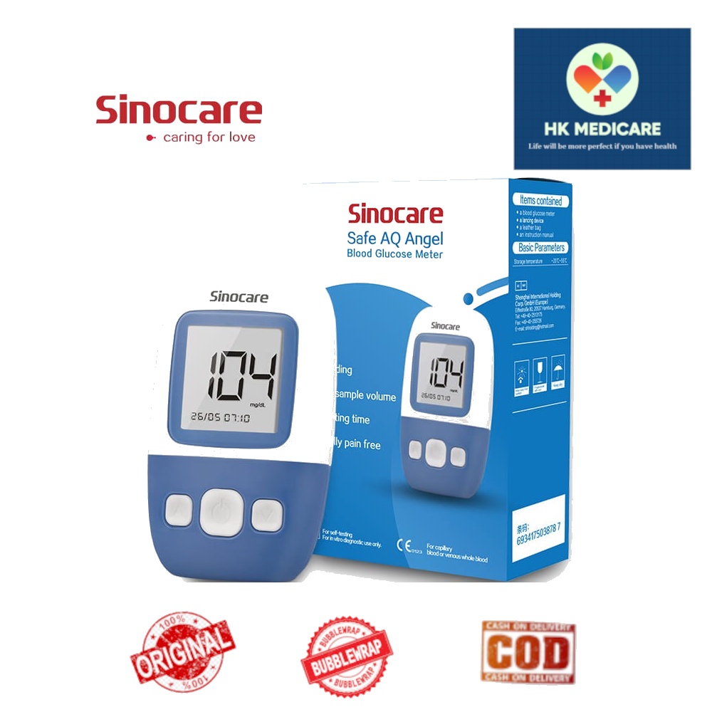 Jual Alat Test Gula Darah Sinocare Safe AQ Angel Shopee Indonesia