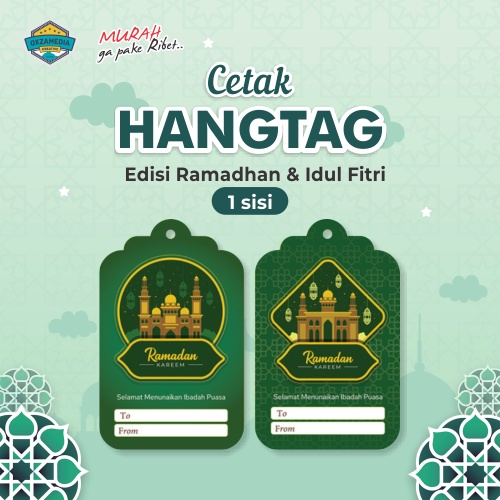 Jual Hang Tag Spesial Sisi Kartu Ucapan Spesial Ramadha Idul