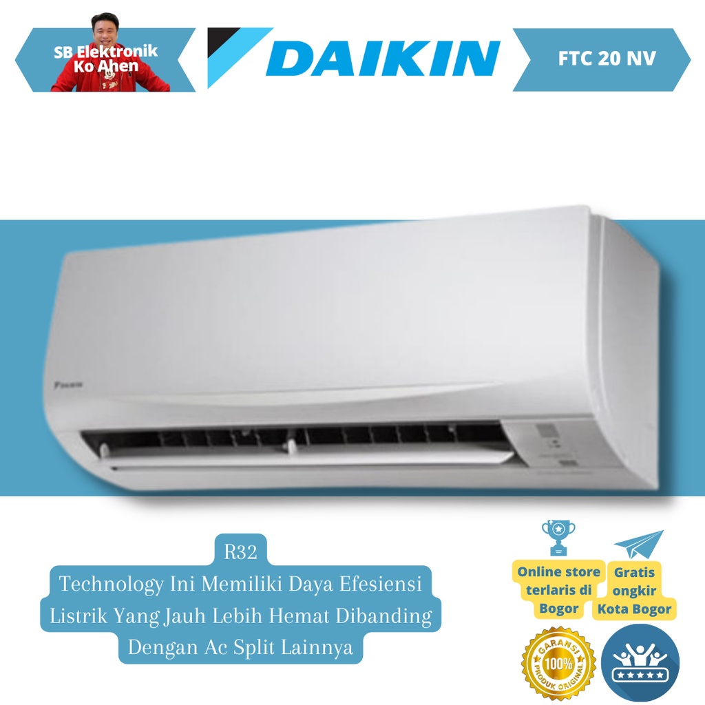 Jual AC Daikin 3 4pk Thailand FTC 20 NV 14 Shopee Indonesia