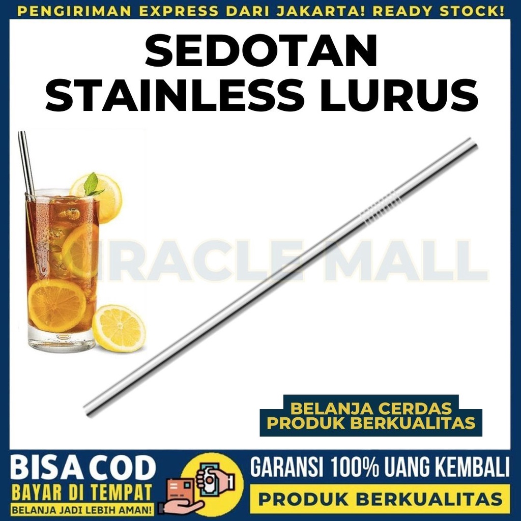 Jual SEDOTAN PANJANG STAINLESS LURUS MINUM BESI STEEL SOUVENIR Shopee