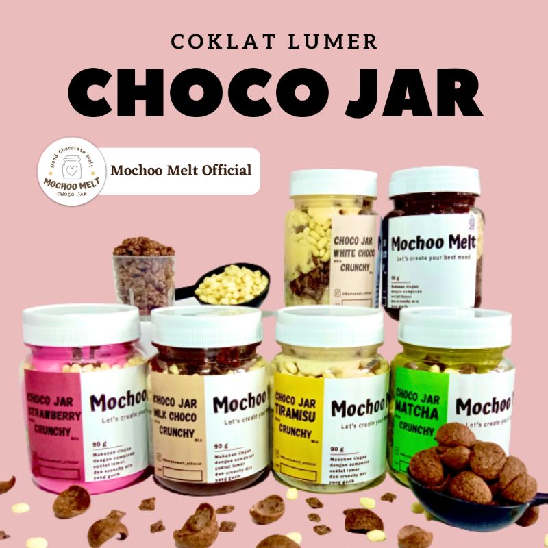 Jual Camilan Coklat Lumer Mix Crunchy Choco Jar Camilan Manis Instan