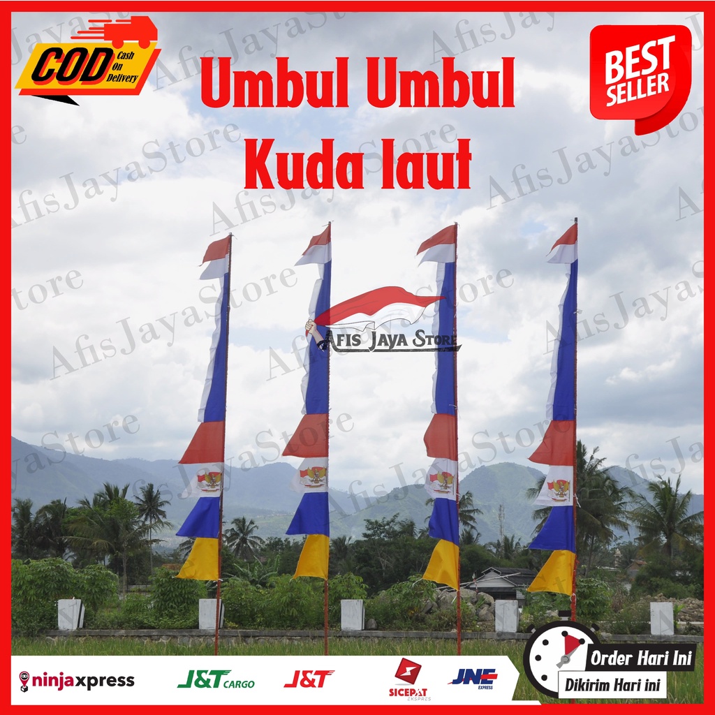 Jual Umbul Umbul Kuda Laut Biru Shopee Indonesia