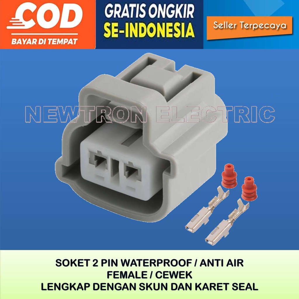 Jual Soket Konektor Connector Pin Waterproof Anti Air Motor Mobil