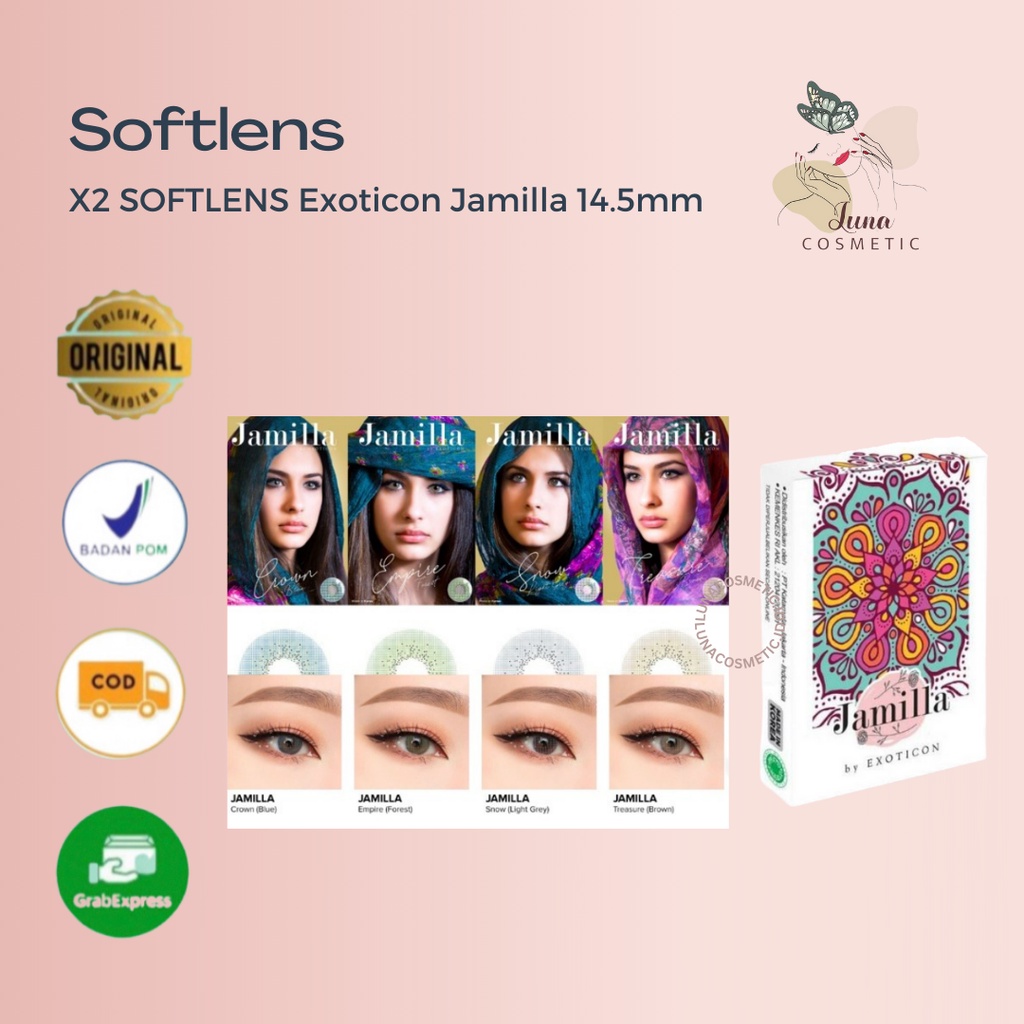 Jual Softlens X2 SOFTLENS Normal Exoticon Jamilla 14 5mm Shopee