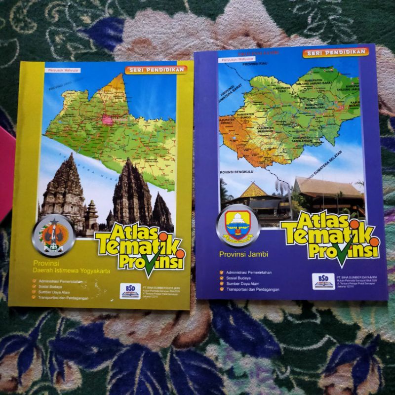 Jual Original Buku Peta Atlas Tematik Provinsi Daerah Istimewa