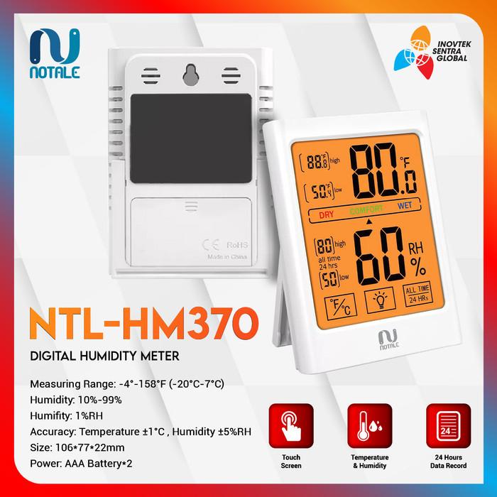 Jual Notale Hygrometer Thermometer Humidity Meter Alat Ukur Suhu