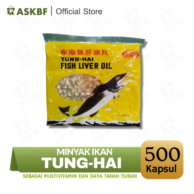 Jual Minyak Ikan Tung Hai Fish Liver Oil Kapsul TungHai 500 Kapsul