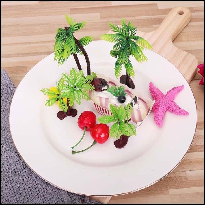 Jual Pohon Kelapa Miniatur Untuk Ornamen Bonsai Plastik Diorama Mnb29