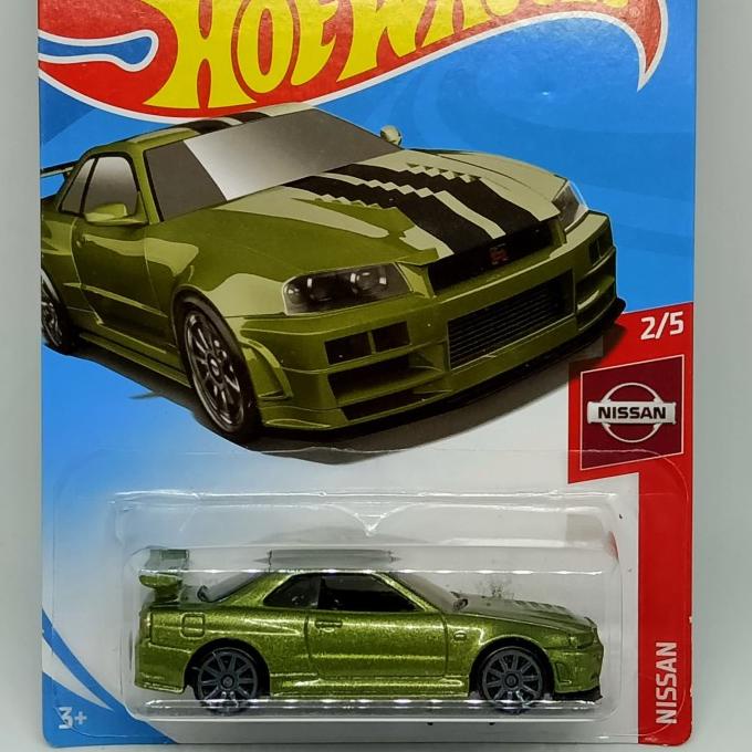 Jual Hot Wheels Nissan Skyline GT R R34 Hijau Shopee Indonesia