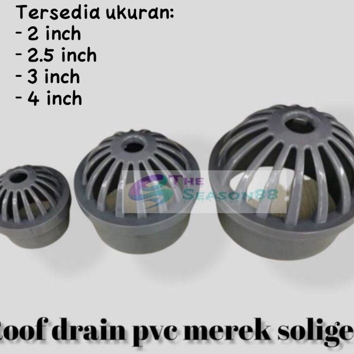 Jual Roof Drain Pvc Inch Soligen Saringan Talang Air Plastik