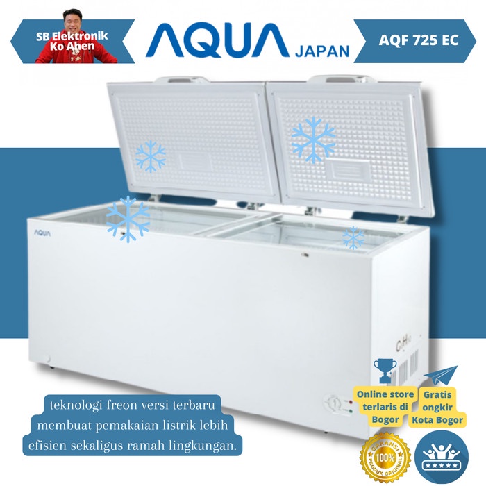 Jual Chest Freezer Box Aqua Aqf Liter Shopee Indonesia