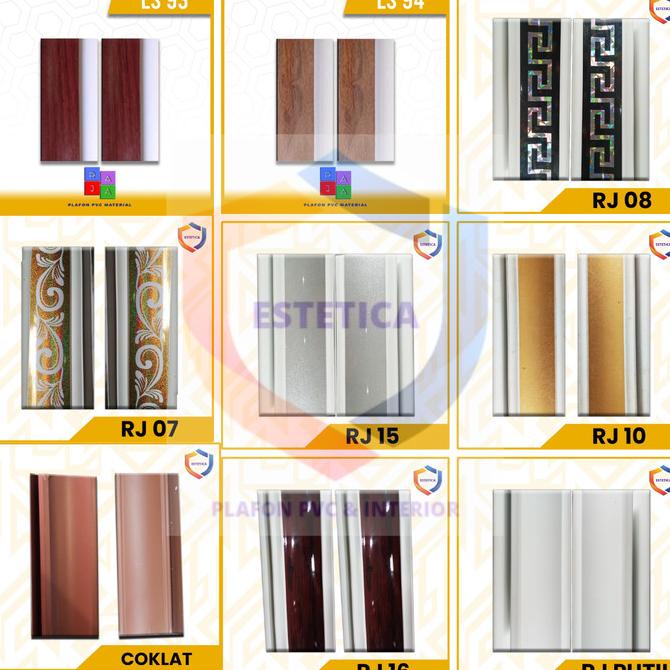 Jual Lis Dinding Lis Plafon Pvc Minimalis Aneka Motif Harga Per Meter