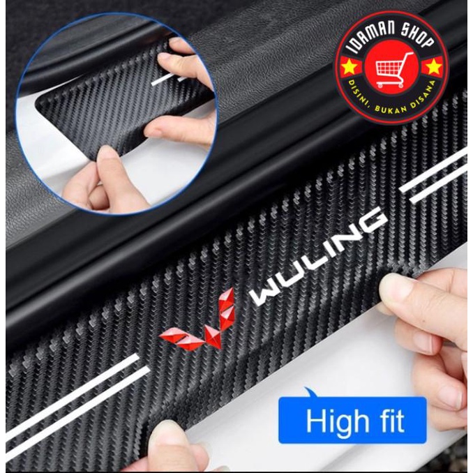 Jual Sticker Pelindung Pijakan Pintu Door Sill Plate Wuling Air Ev