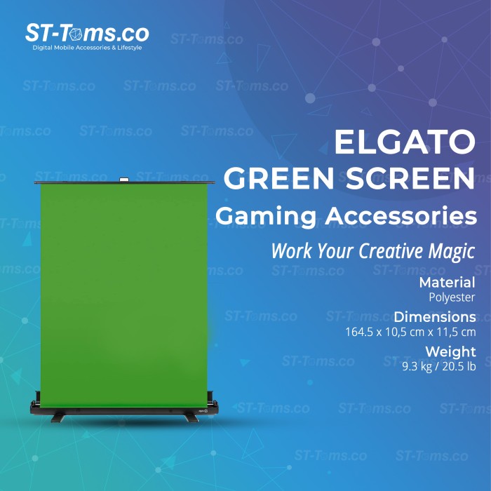 Jual Elgato Green Screen Collapsible Chroma Key Panel Shopee Indonesia