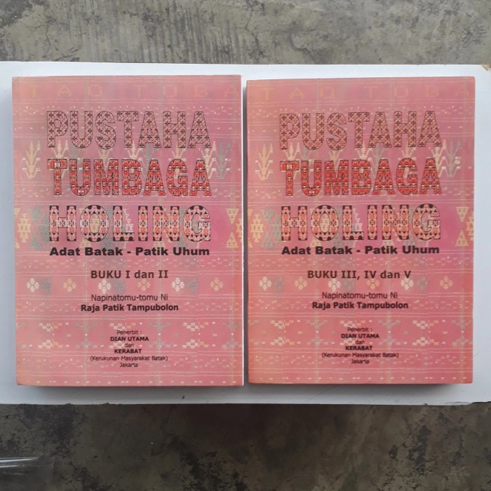 Jual PROMO PUSTAHA TUMBAGA HOLING ADAT BATAK PATIK UHUM BUKU1 2