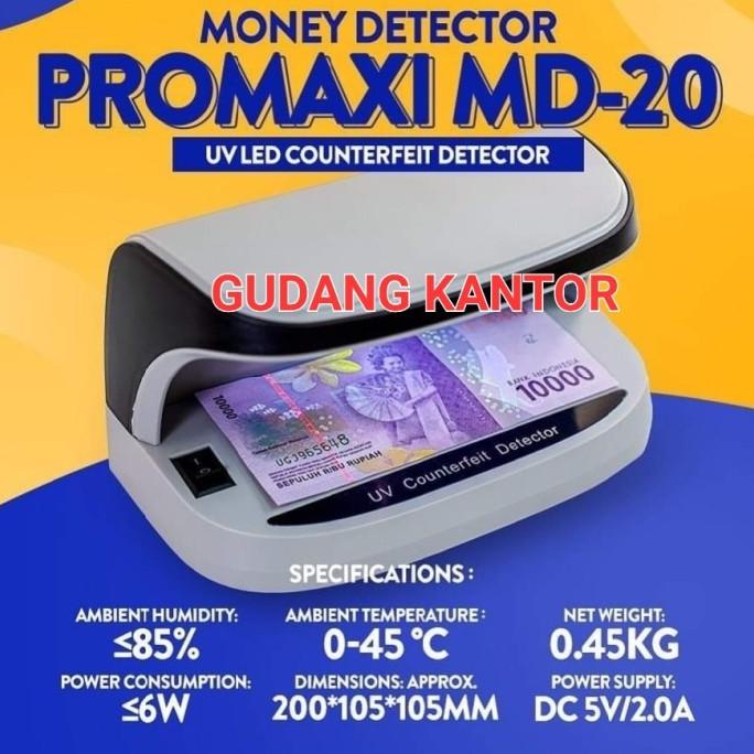 Jual Mesin Deteksi Promax Md Detector Uang Rupiah Palsu Lampu Uv