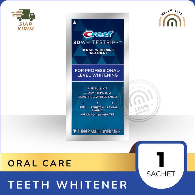 Jual Crest D White Whitestrips Professional Effects Sachet Shopee