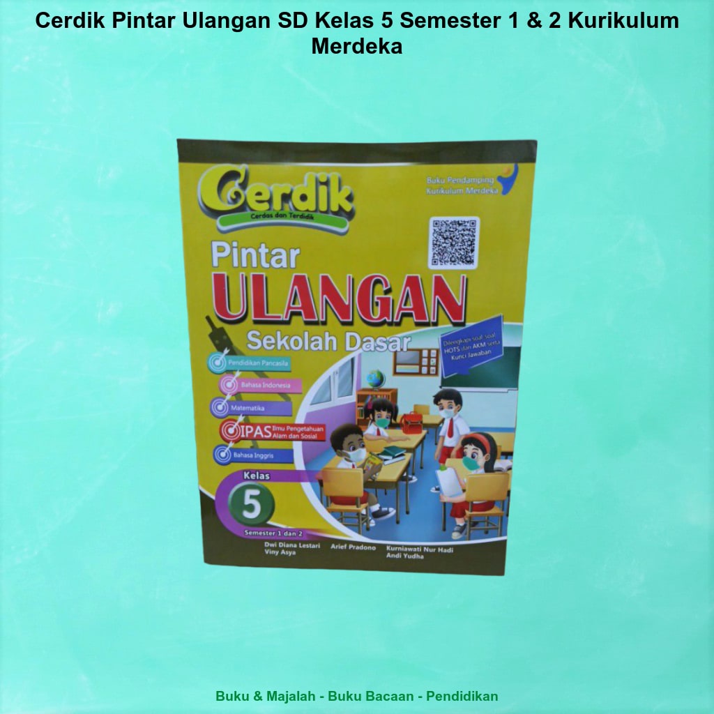 Jual Cerdik Pintar Ulangan SD Kelas 5 Semester 1 2 Kurikulum Merdeka