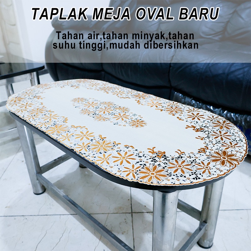 Jual Taplak Meja Tamu Oval Bahan Pvc Ukuran Cmx Cm D T Shopee