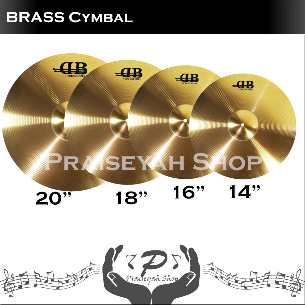 Jual Cymbal Drum Brass 20 18 16 14 HiHat Crash Ride Shopee Indonesia