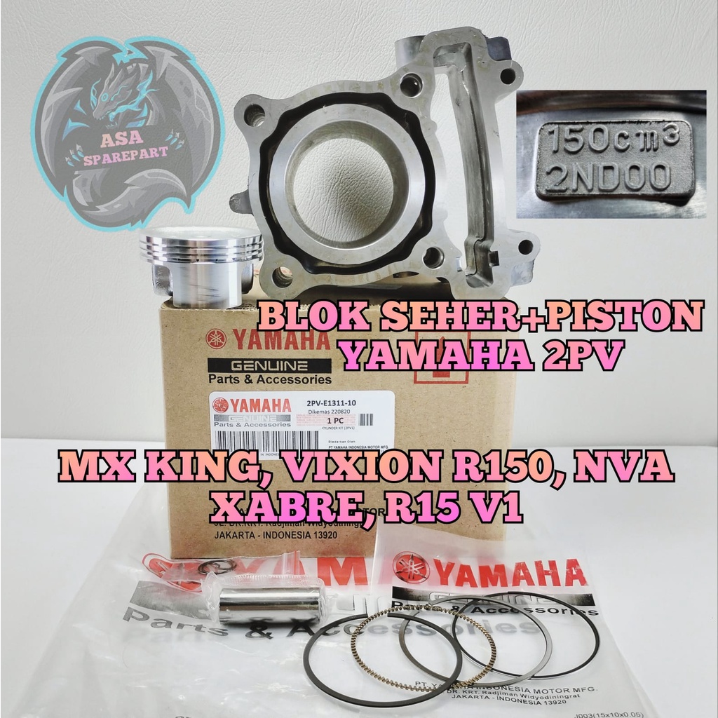 Jual Blok Seher Piston Satu Set Asli Original Yamaha Ygp Pv Mx King