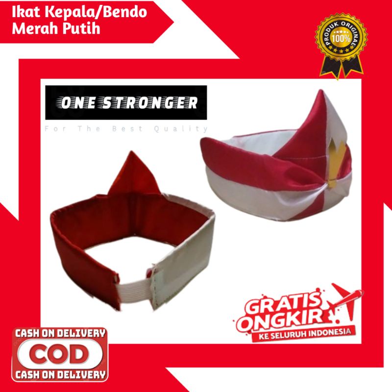 Jual Ikat Kepala Bando Merah Putih Indonesia Hut Kemerdekaan Indonesia