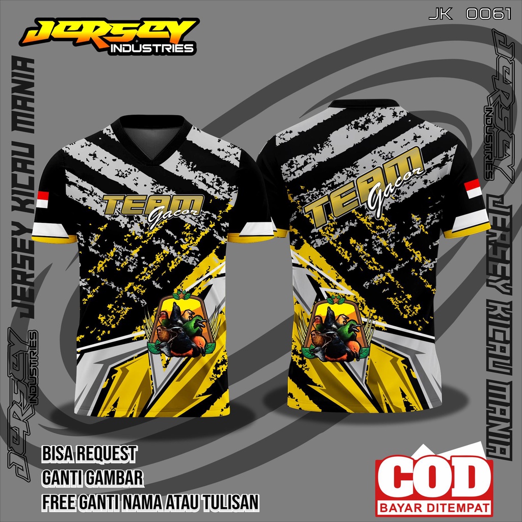 Jual Jersey Burung Desain Keren Bisa Ubah Nama Dan Nomor Bisa Custom