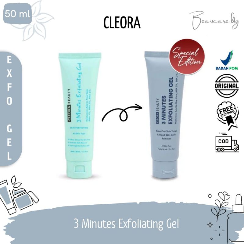 Jual CLEORA Beauty 3 Minutes Exfoliating Gel Shopee Indonesia