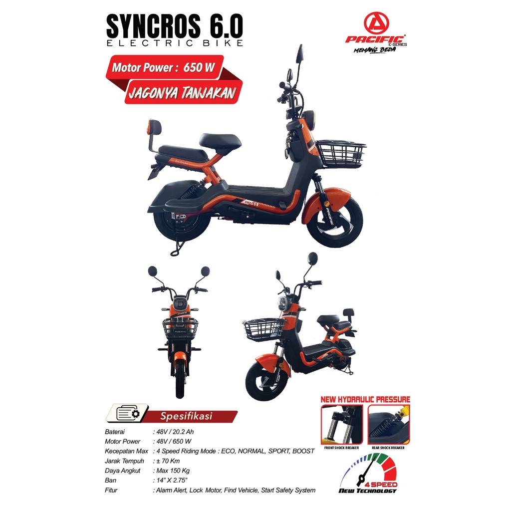 Jual Sepeda Listrik Syncros 6 0 Pacific E Bike 650 Watt Shopee