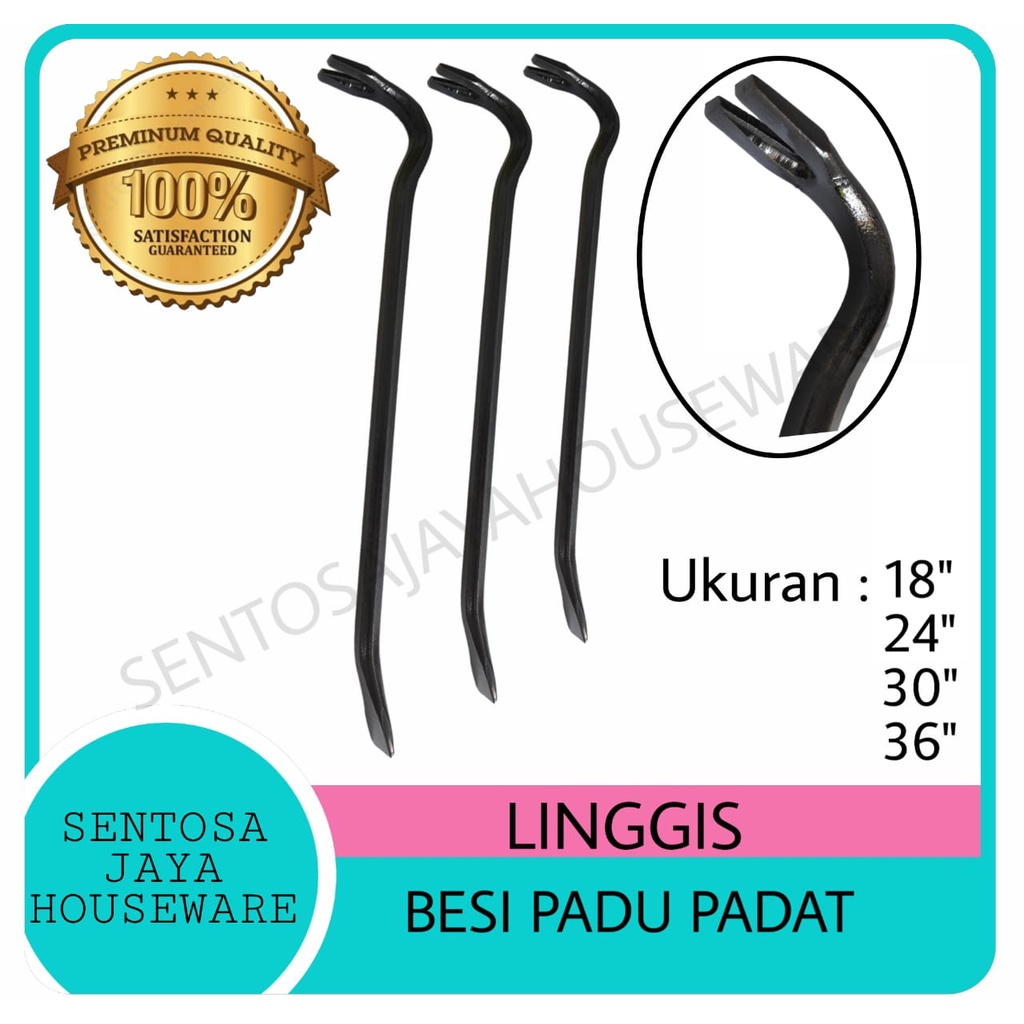 Jual LINGGIS PENCABUT PAKU CROWBAR LINGGIS BESI Shopee Indonesia