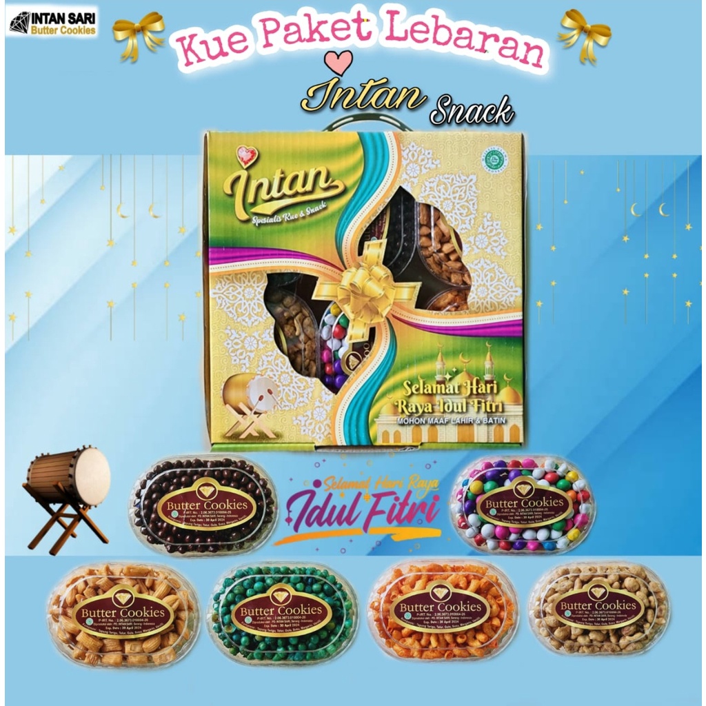 Jual INTAN SARI SNACK PAKET PARCEL KACANG HAMPERS IDUL FITRI LEBARAN