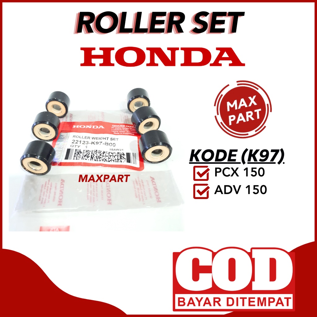 Jual ROLLER SET K97 ROLER WEIGHT SET HONDA PCX 150 ADV 150 MAXPART