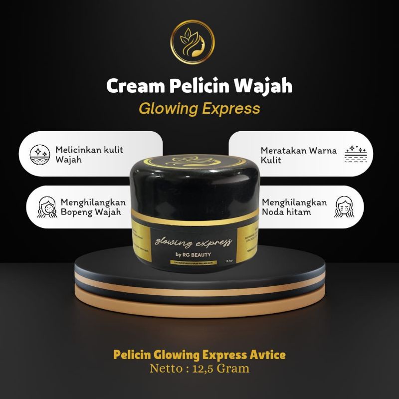 Jual SALEP PELICIN WAJAH GLOWING EXPRESS BY RGSKIN BEAUTE SKINCARE