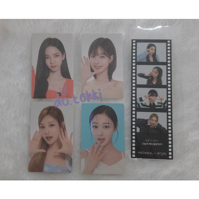 Jual PHOTOCARD PC AESPA X MEDIHEAL KARINA GISELLE WINTER NINGNING