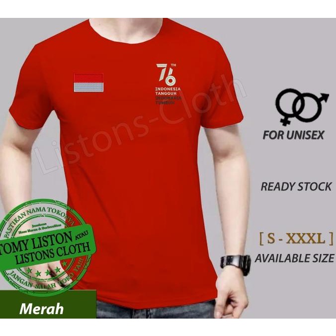 Jual Kaos Hut Kemerdekaan Ri Ke 76 Baju Dirgahayu Indonesia Merdeka